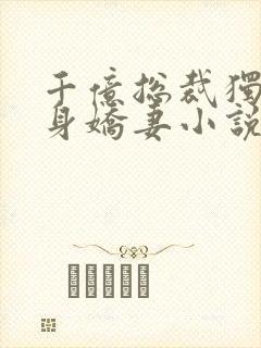 千亿总裁独宠替身娇妻小说版