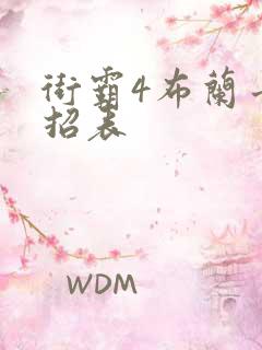 街霸4布兰卡出招表