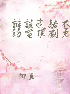 谁说我结不了婚的电视剧免费观看