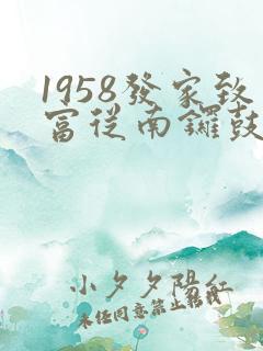 1958发家致富从南锣鼓巷开始