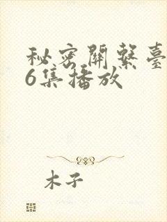 秘密关系台剧第6集播放