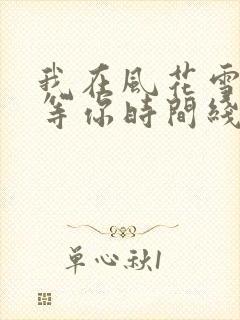 我在风花雪月里等你时间线