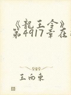 《龙王令》陈平第4917章在线阅读