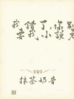 我错了,你别不 要我小说免费阅读