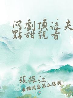 网剧顶流夫妇有点甜观看