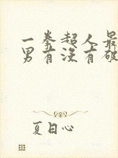 一拳超人最强之男有没有破解版