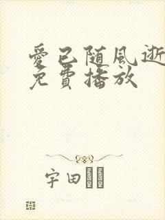 爱已随风逝短剧免费播放