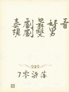 泰剧最好看的电视剧双男