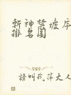 斩神禁墟序列号排名图