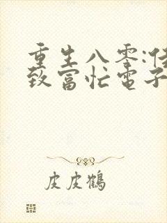 重生八零:佳妻致富忙电子书txt下载