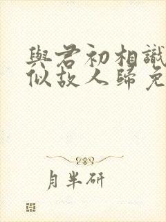 与君初相识,恰似故人归免费观看