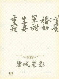 重生军婚:首长宠妻甜如蜜