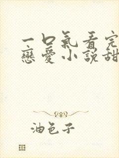 一口气看完校霸恋爱小说甜文