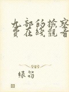 九部的检察官免费在线观看全集