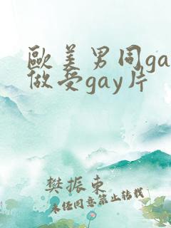 欧美男同gay做受gay片