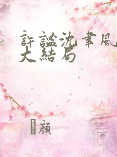 许谧沈聿风小说大结局