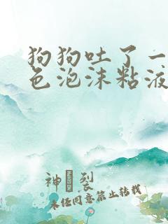 狗狗吐了一滩白色泡沫粘液无精神