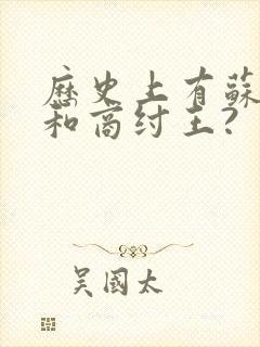 历史上有苏妲己和商纣王?