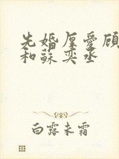 先婚厚爱顾安然和苏奕丞