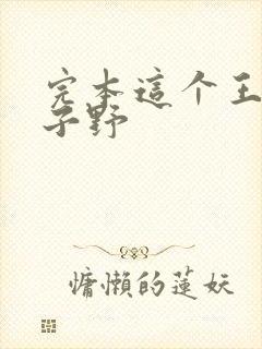 完本这个王妃路子野