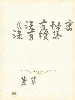 《没有秘密》有没有续集