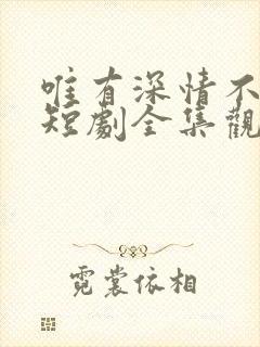 唯有深情不可负短剧全集观看