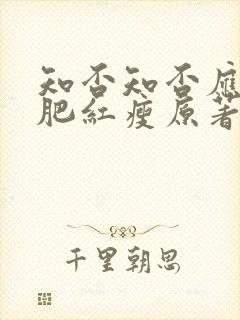 知否知否应是绿肥红瘦原著小说叫什么