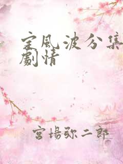 定风波分集介绍剧情