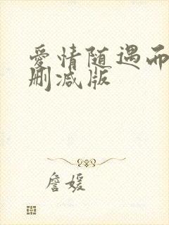 爱情随遇而安无删减版