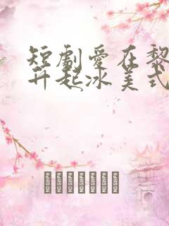 短剧爱在黎明前升起冰美式是什么