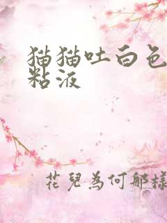 猫猫吐白色泡沫粘液