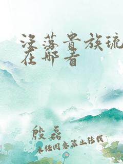 没落贵族琉璃川在哪看