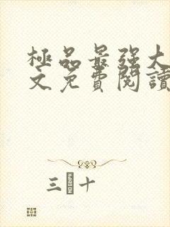 极品最强大少全文免费阅读笔趣阁