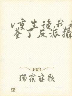 v重生后,我娇养了反派摄政王
