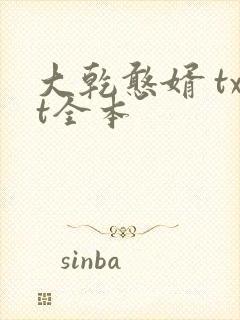 大乾憨婿 txt全本