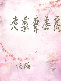 老黄历免费生辰八字算命网