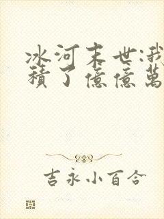 冰河末世:我囤积了亿亿万物资 全本