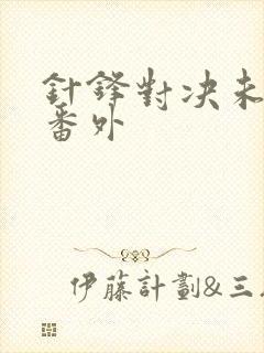 针锋对决未删减番外