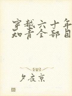 穿越六十年代小知青全部目录