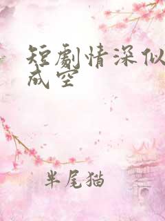 短剧情深似海终成空