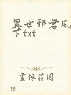 异世邪君风凌天下txt