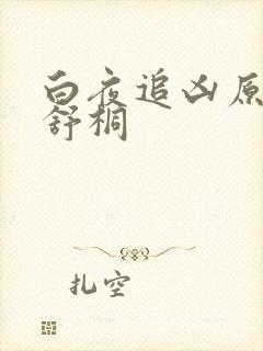 白夜追凶原著周舒桐