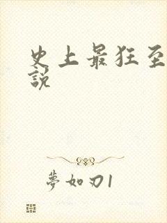 史上最狂至尊小说
