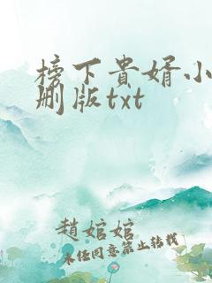 榜下贵婿小说未删版txt