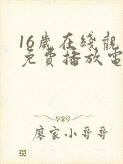 16岁在线观看免费播放电视剧大全