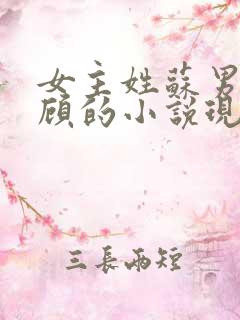 女主姓苏男主姓顾的小说现代言情