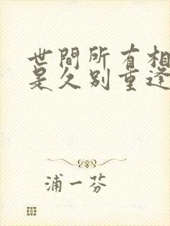 世间所有相遇都是久别重逢 白落梅