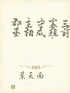 郡主守寡三年与丞相成亲前夫回