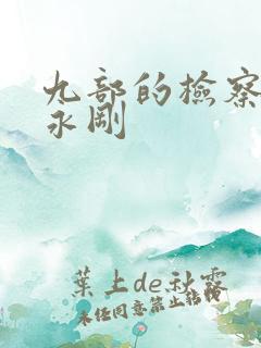 九部的检察官丁永刚