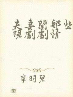 夫妻间那些事电视剧剧情